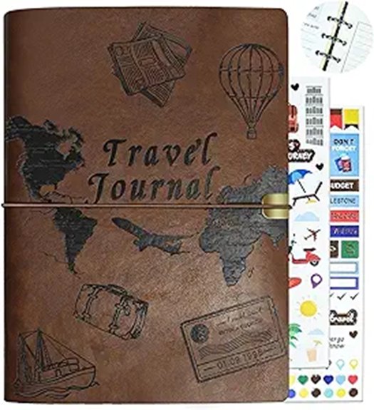 Top Travel Journals with Prompts for Your Next Adventure 6 brown leather travel prompts