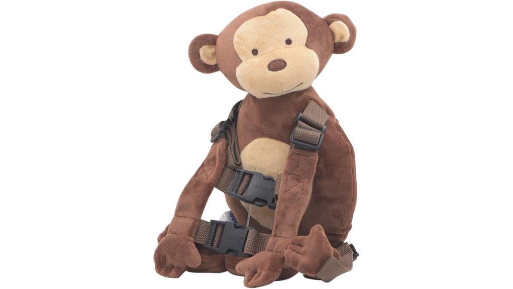 brown monkey toddler backpack