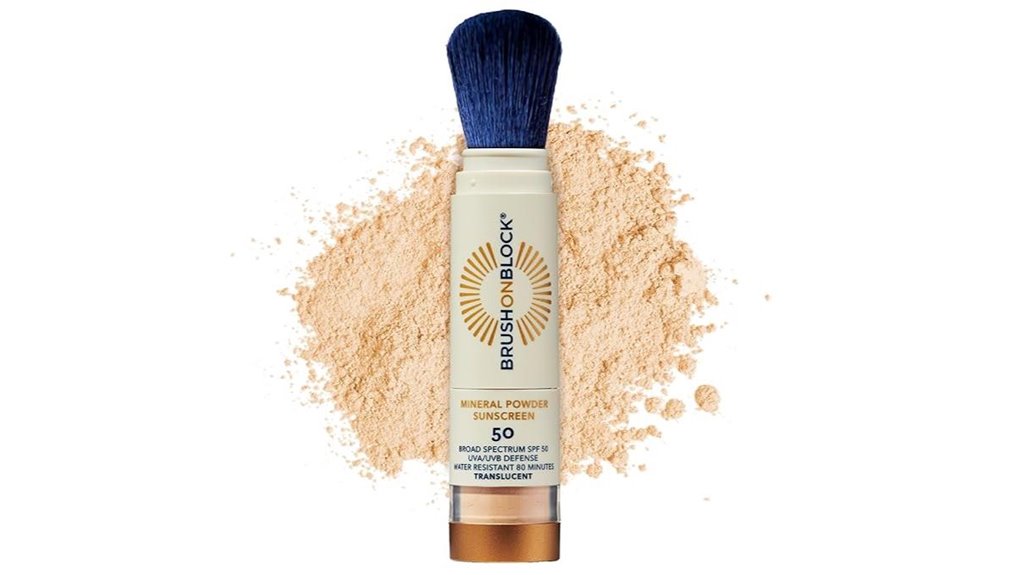 brush on mineral spf50 sunscreen