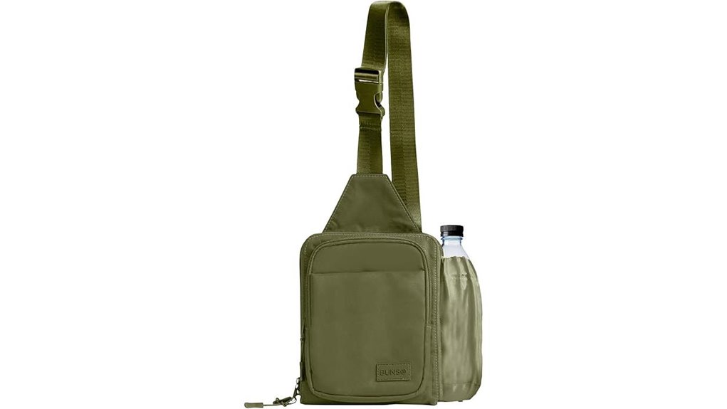 Sling Bags That Truly Hold a Small Water Bottle 15 bunso small water resistant crossbody