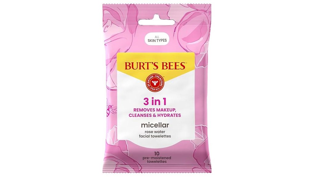 Micellar Water Wipes (Travel Pack) Keep Skin Spotless on Go 12 burt s bees micellar towelettes