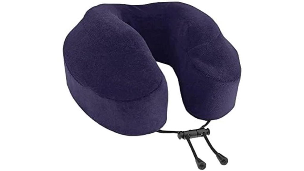 Travel Pillows That Keep Your Chin Aligned Upright 3 cabeau navy memory foam