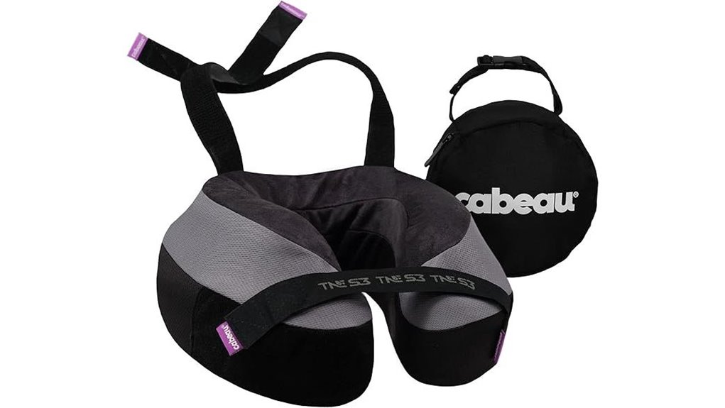 Travel Neck Pillows That Keep Your Head in Place 14 cabeau s3 berlin grey