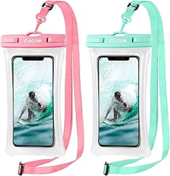 Best Sealed Floatable Phone Dry Boxes for Beach Days 2 cacoe floatable waterproof phone case