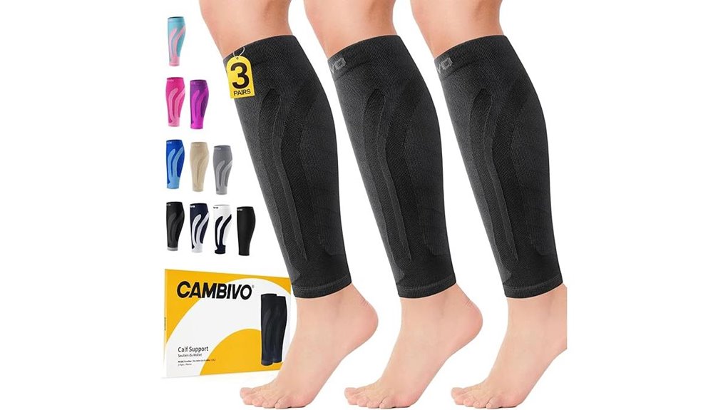 Top Compression Sleeves for Calf Walking Recovery 2 cambivo footless calf compression