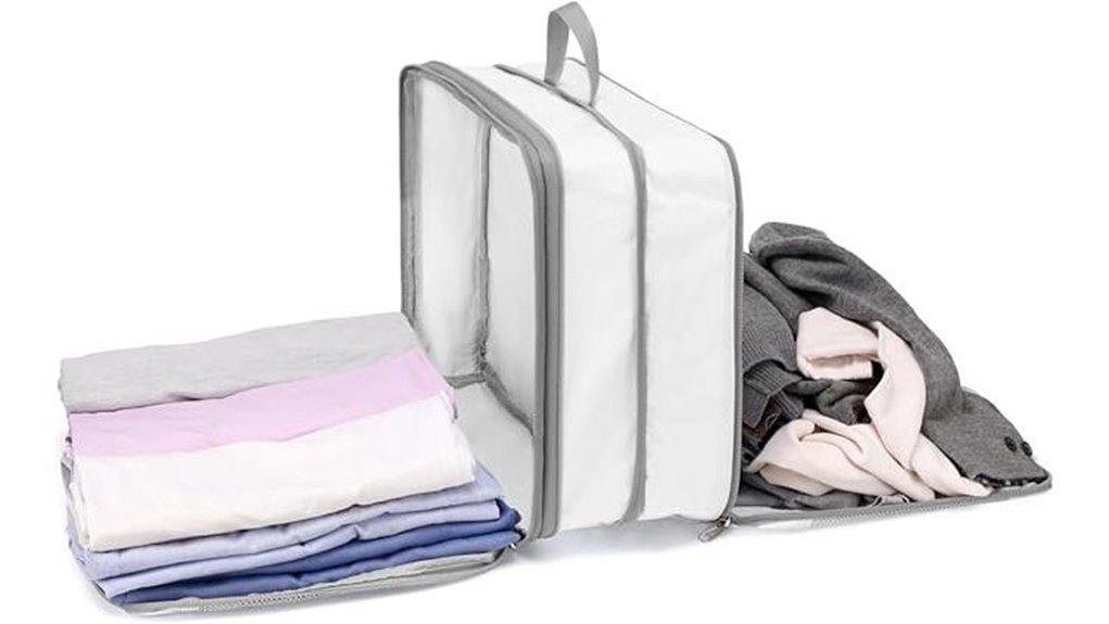 Top Packing Cubes With Compression & Divider for Clean/Dirty 3 cambond compression double sided cubes
