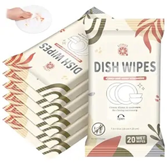 Travel Dish Soap Sheets: Tiny, Useful Cleaners for On-the-Go 10 camping 140 wipes 7 pack