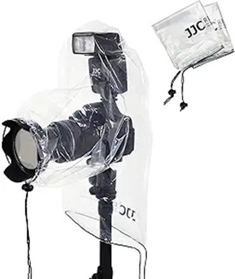 Essential Clear Reusable Camera Rain Sleeves for Travel Storms 7 canon clear dust proof 2pack