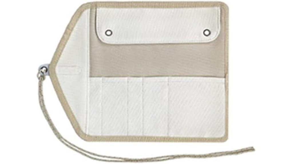 canvas white cutlery bag