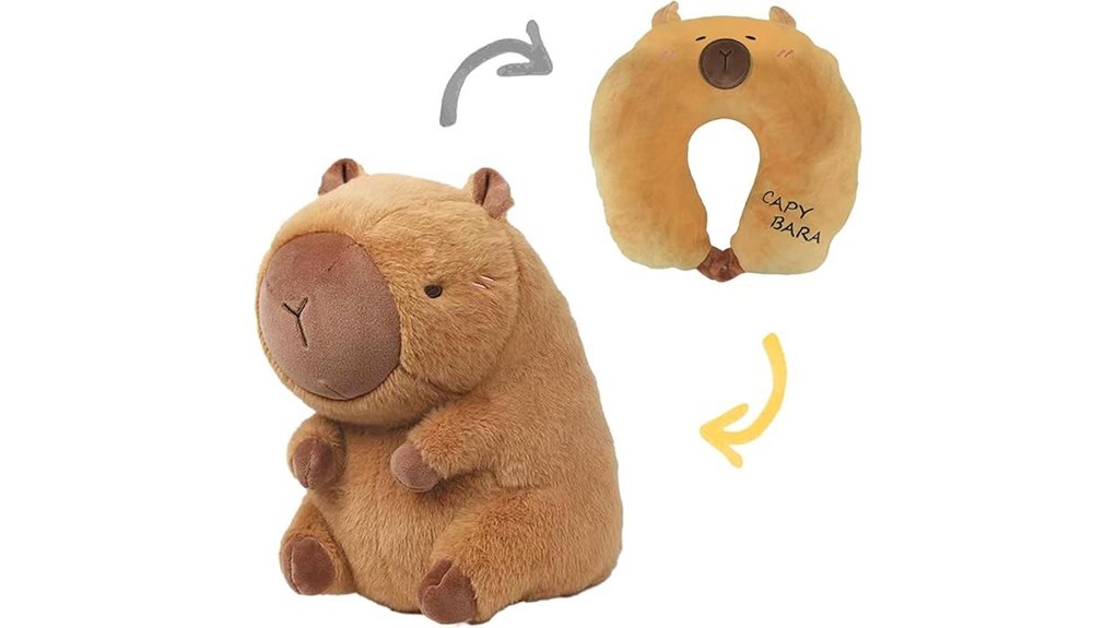 Kids Neck Pillows That Keep Slumps at Bay 14 capybara u shaped memory pillow