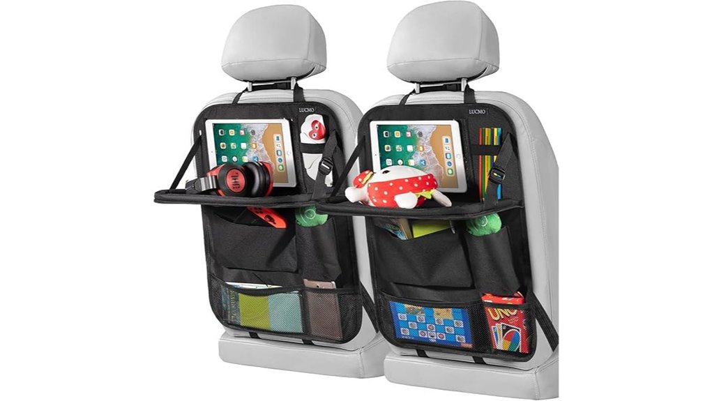 car backseat tablet organizer