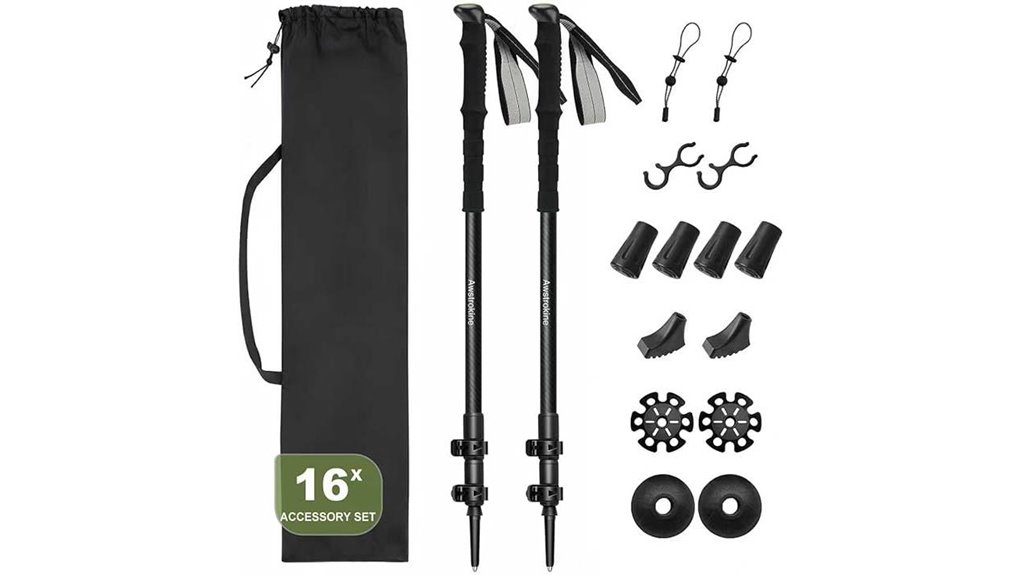 Best Hiking Poles (Carbon Fiber Folding) for Trail Lightness 14 carbon lightweight trekking poles