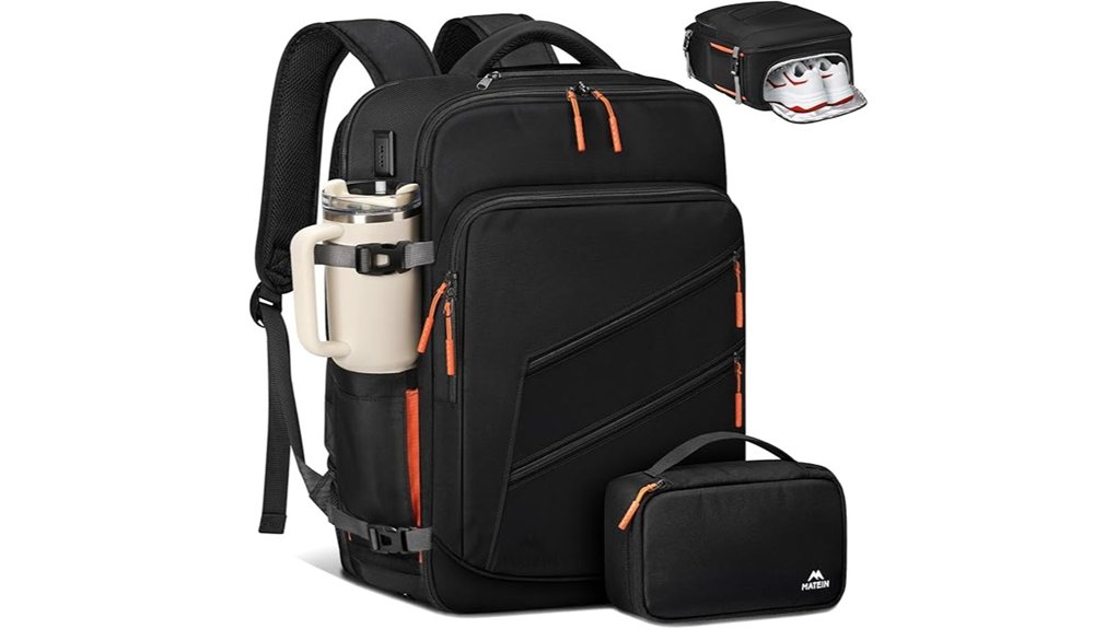 carry on backpack with shoes