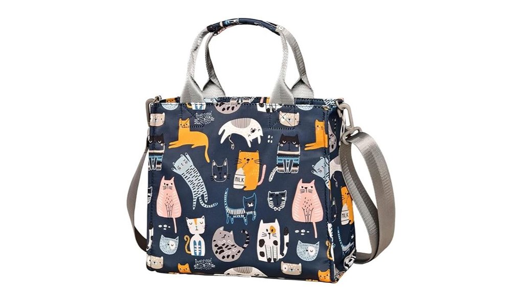 Best Travel Purses with Wipe‑Clean Linings (Spill‑Friendly) 4 cat paradise diaper tote