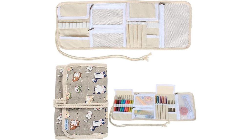 Ultimate Crochet Hook Cases That Travelers Love 9 cat themed crochet hook organizer