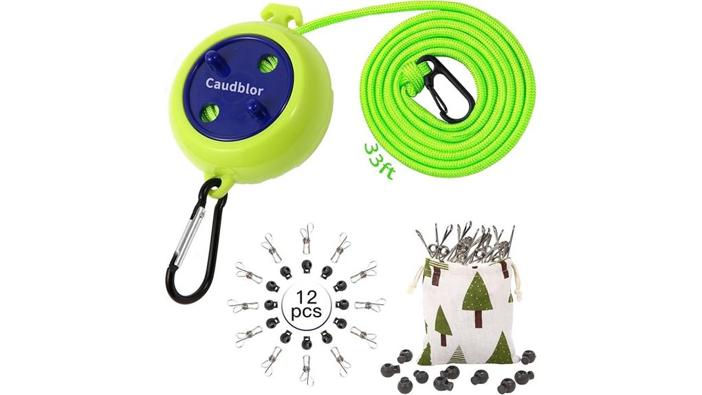 Travel Clotheslines That Won’t Slip—Your Outdoor Companion 5 caudblor 33ft portable stoppers