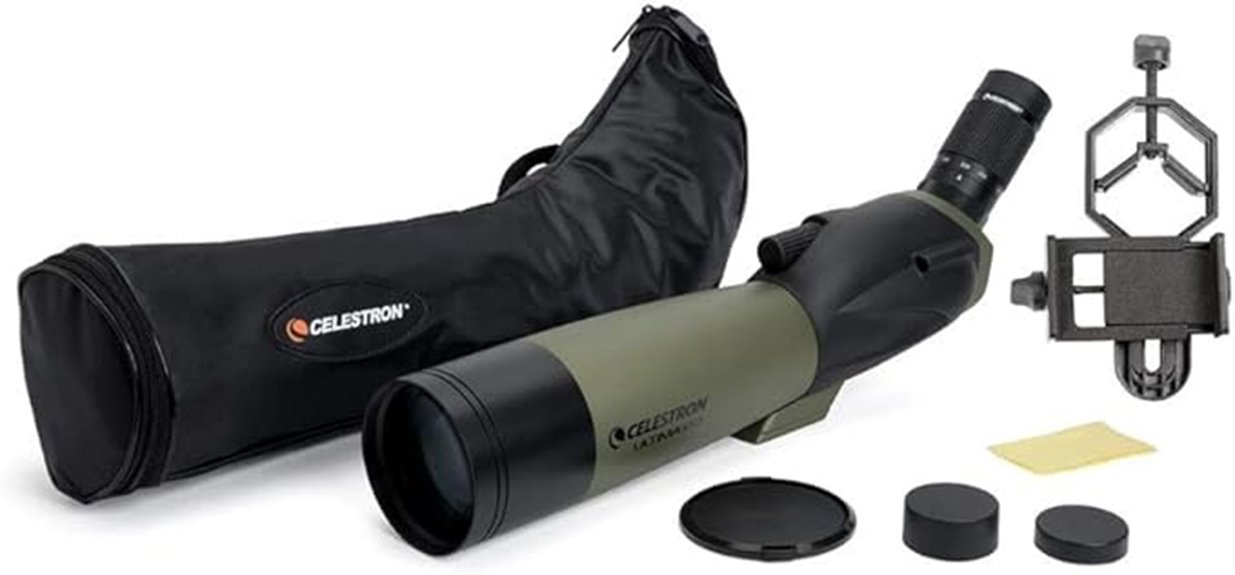 Spotting Scopes for Travel (Angled) That All Adventurers Need 10 celestron ultima angled spotting