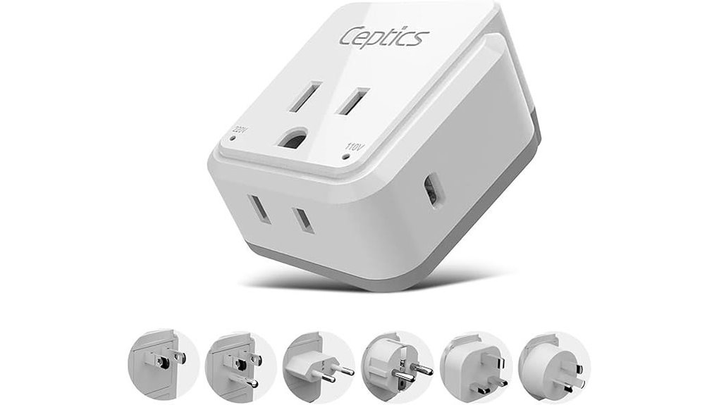 Smart Universal Plug Adapters With USB‑C: Stylish And Safe Designs 12 ceptics 30w usb c pd