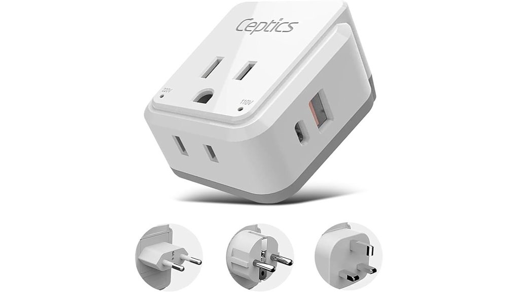 ceptics dual usa adapter