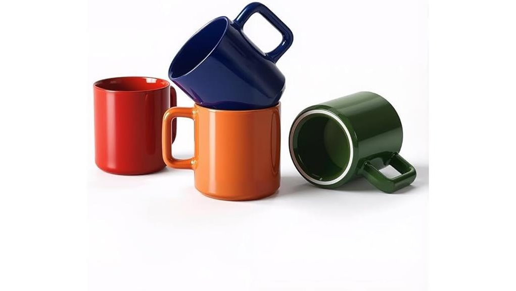 ceramic 12oz 4 piece mugs