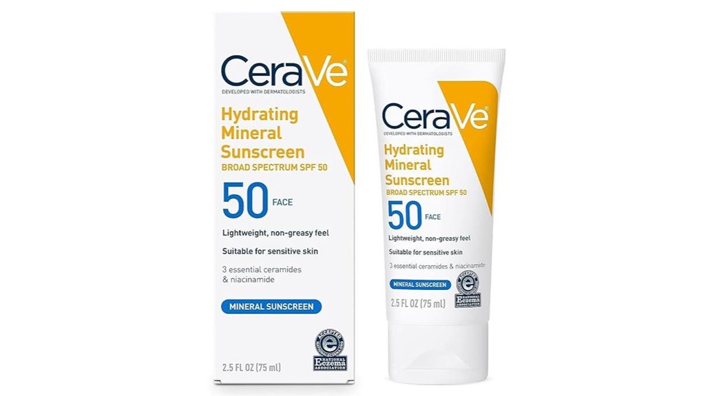 cerave oil free mineral spf50