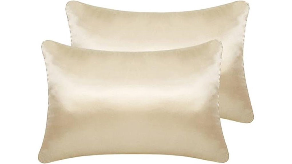 Travel Pillowcases: Silk, Satin & Cotton — Your Comfort Guide 11 champagne silky toddler pillowcases