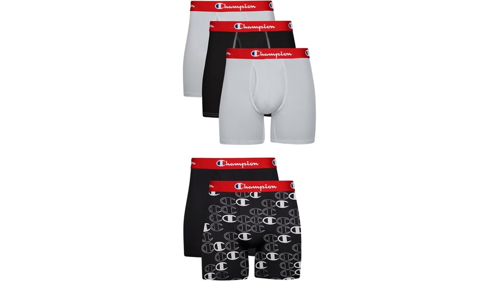 Best Moisture‑Wicking Boxers for Active Travel 12 champion 5 pack boxer briefs