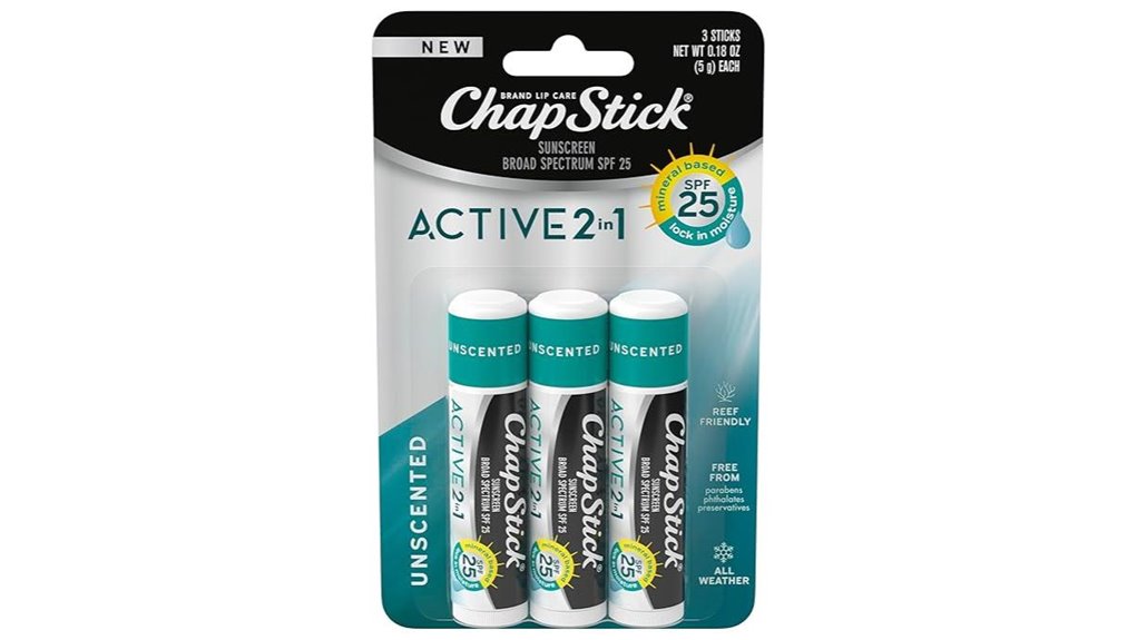 SPF Lip Balms for Travelers That Won’t Leave a White Cast 5 chapstick 3 pack spf 25