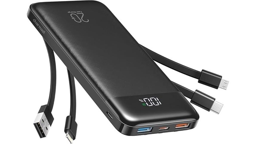 Power Banks with Built‑In Cables (USB‑C/Lightning) That Survive 8 charmast high capacity built in charger