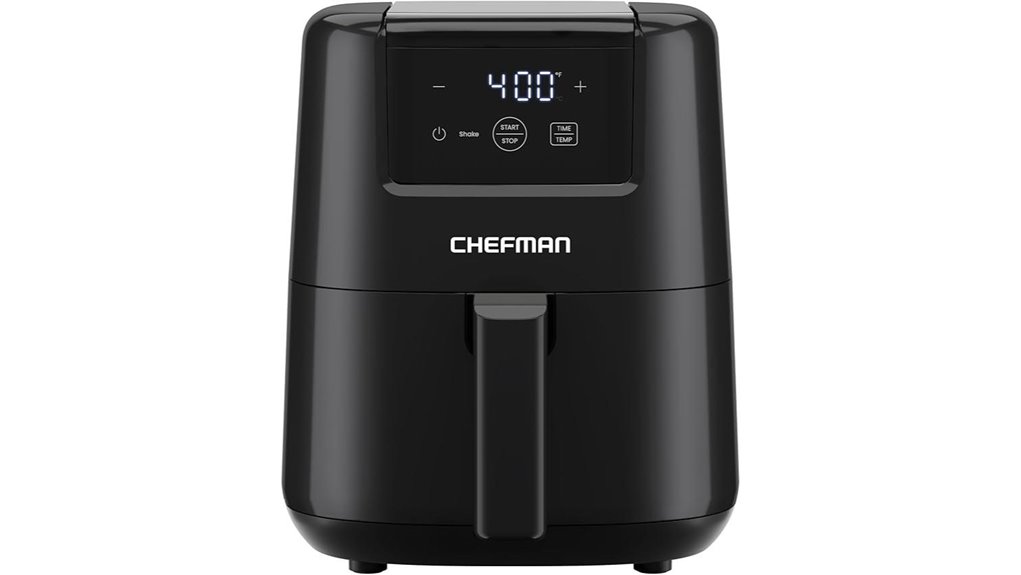 Air fryer (compact countertop) That's Perfect for Quick, Healthy Meals 1 chefman 2qt black fryer
