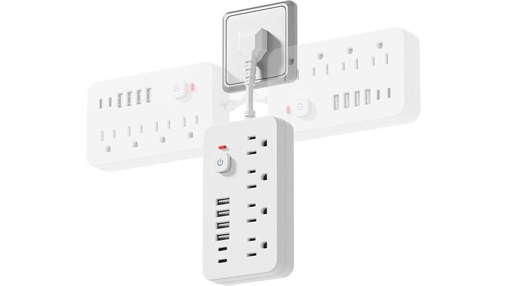 Compact Surge Protectors (Hotel‑Safe) for Traveling Devices 5 chiefway 4ac 6usb protector