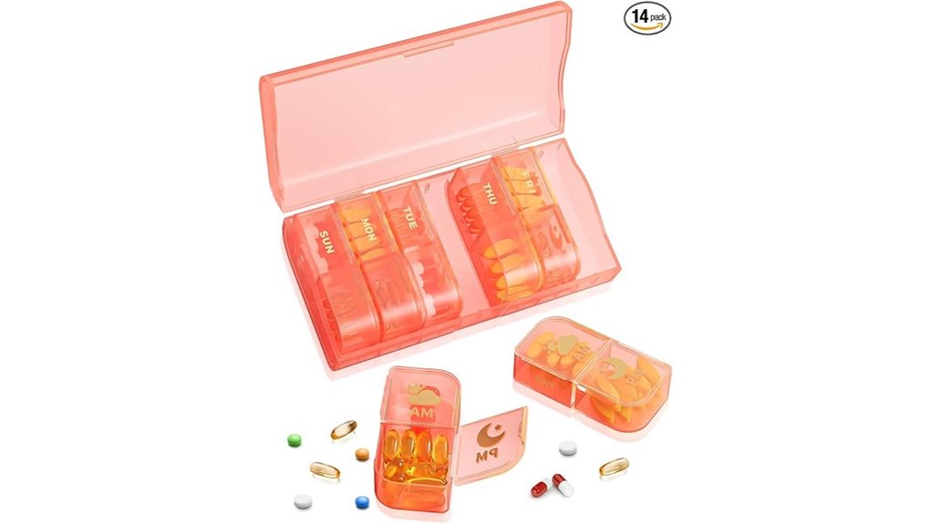 Best Travel Pill Cases With Child-Resistant Latches (Safe Lids) 3 childproof twice daily pillbox