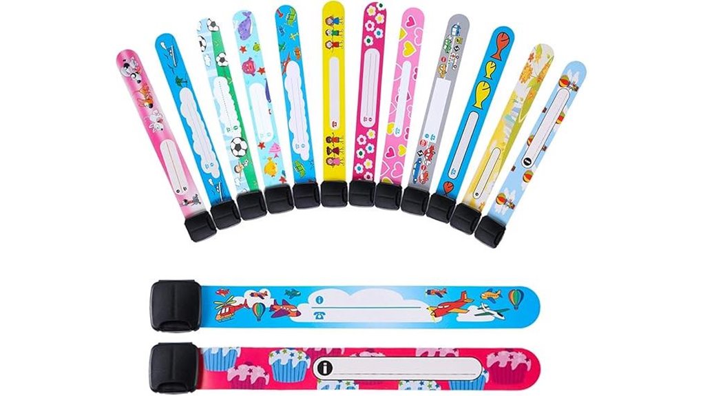 Best Child Identification Bracelets for Crowd Safety 4 chinco 14 piece kids id