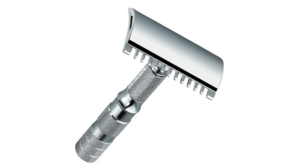 chrome plated open tooth razor case