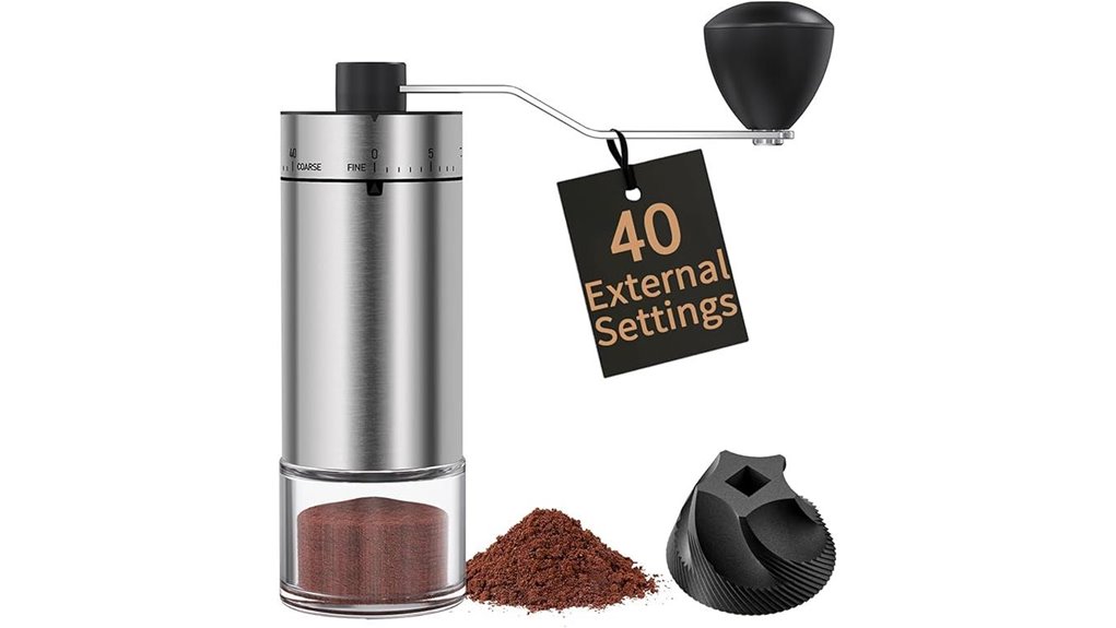 Best Manual Compact Portable Coffee Grinders for Travelers 6 circle joy manualcoffeegrinder 40