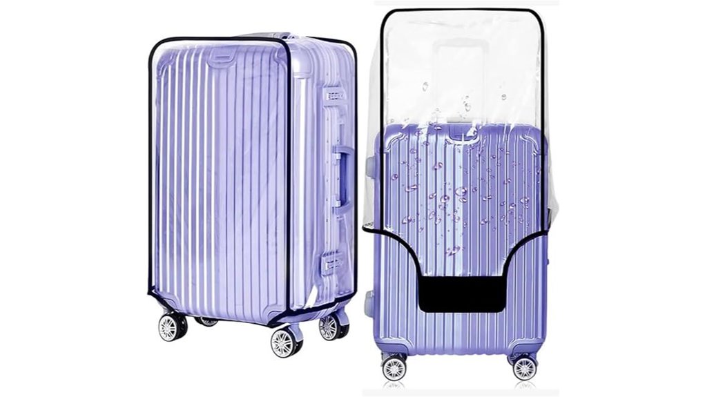 Ultimate Luggage Covers to Guard Against Dust, Scuffs & Rain 14 clear 24 inch pvc cover