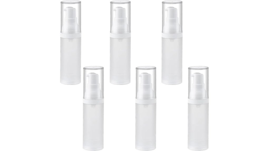 Best Refillable Atomizers for Toiletries: Mister vs Pump 15 clear 30ml airless bottles