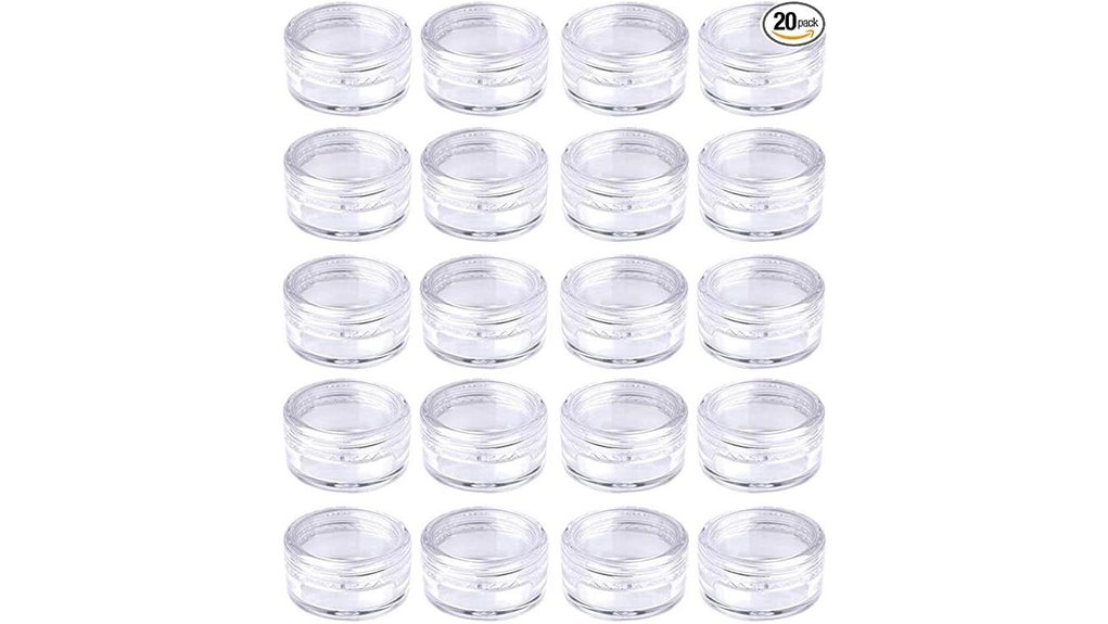 clear 5ml sample pots