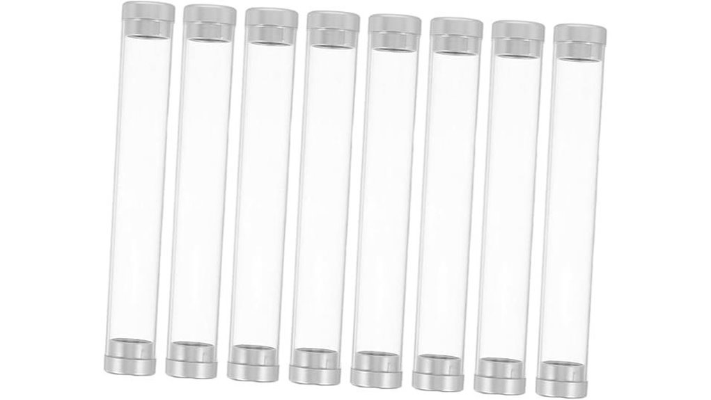 clear 8 piece tweezer tubes