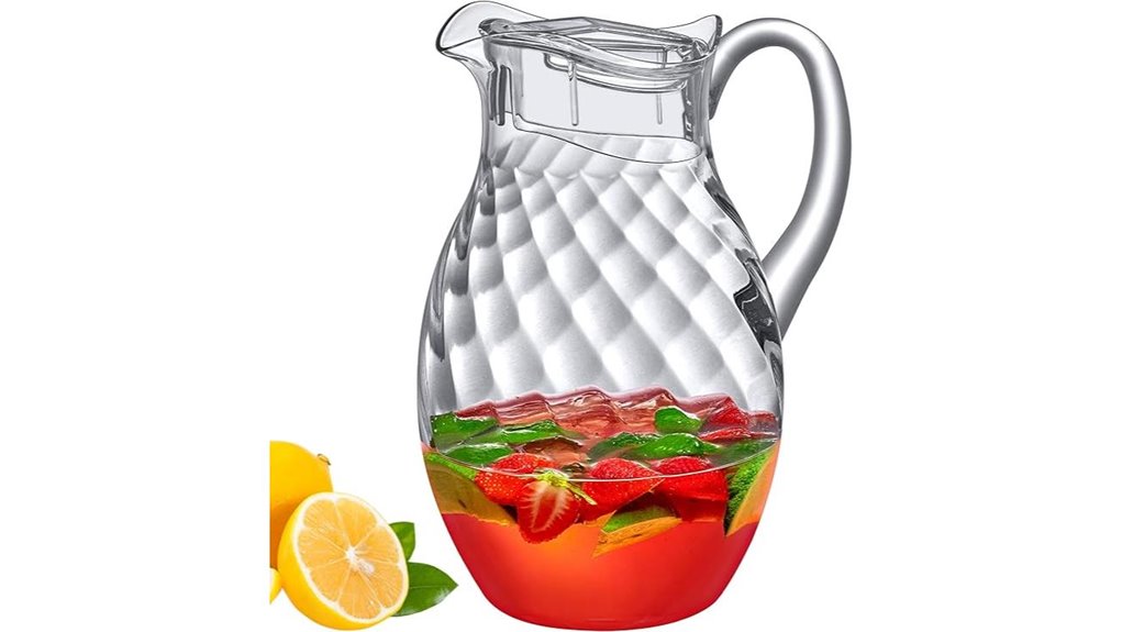 Best Water Pitcher (Shatterproof) That Won’t Break at a Drop 15 clear 96 oz abby pitcher