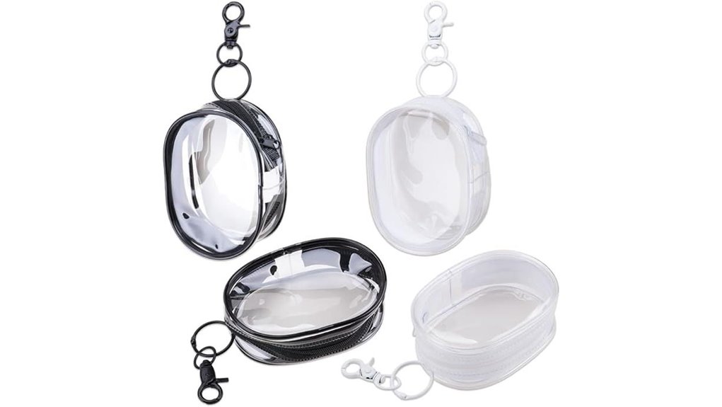 Top Small Pouches for Chargers and Dongles (Labeled Slots) 3 clear cable storage hooks