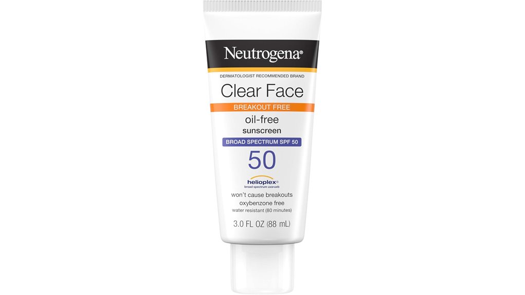 clear face acne sunscreen spf50