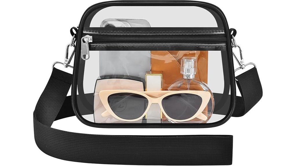 clear mini fan bag