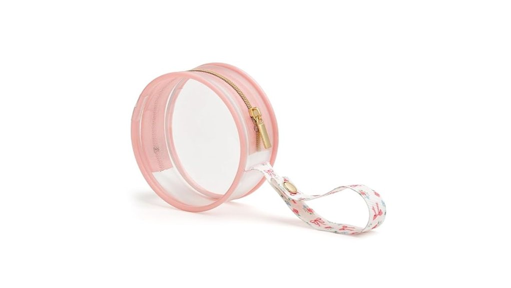 clear pacifier case bows