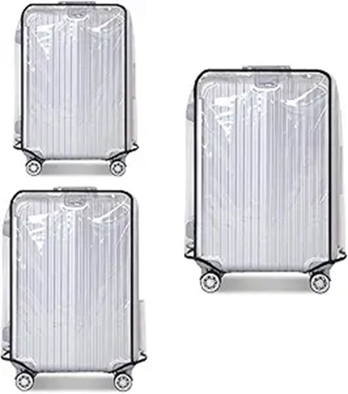 Top Luggage Covers (Protective Cases) for Travel Safety 5 clear pvc 20 28 cover