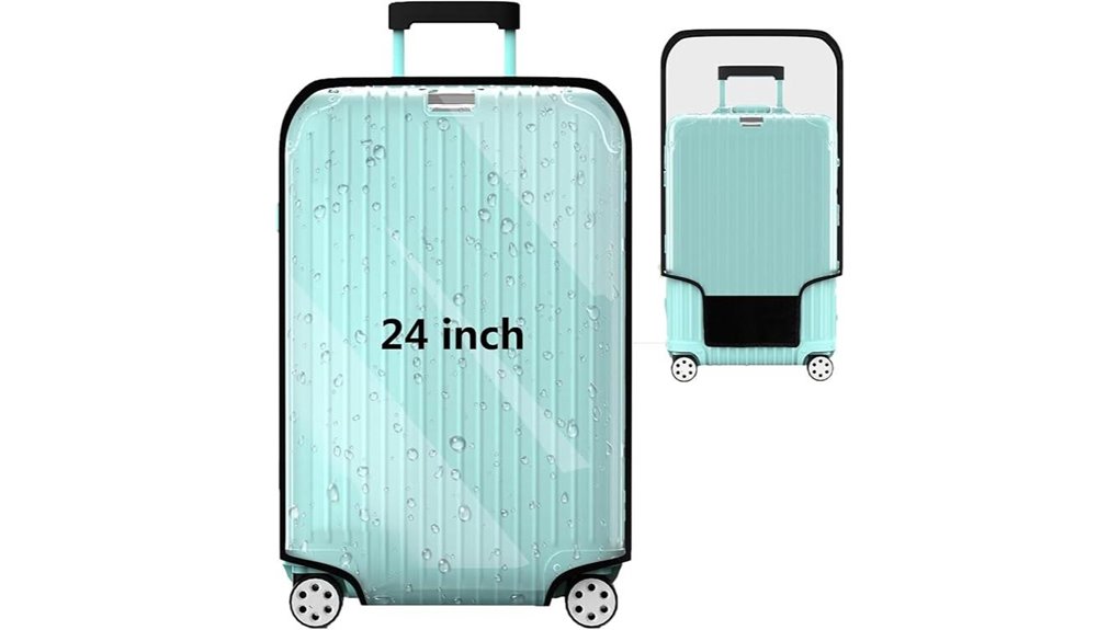 Top Luggage Rain Covers: Quick‑Fit, Tear‑Free Protection 7 clear pvc 24 inch velcro