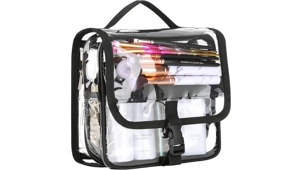Toiletry Bags with Removable TSA Pouch (Two-in-One): Easy Travel 3 clear quart toiletry bag
