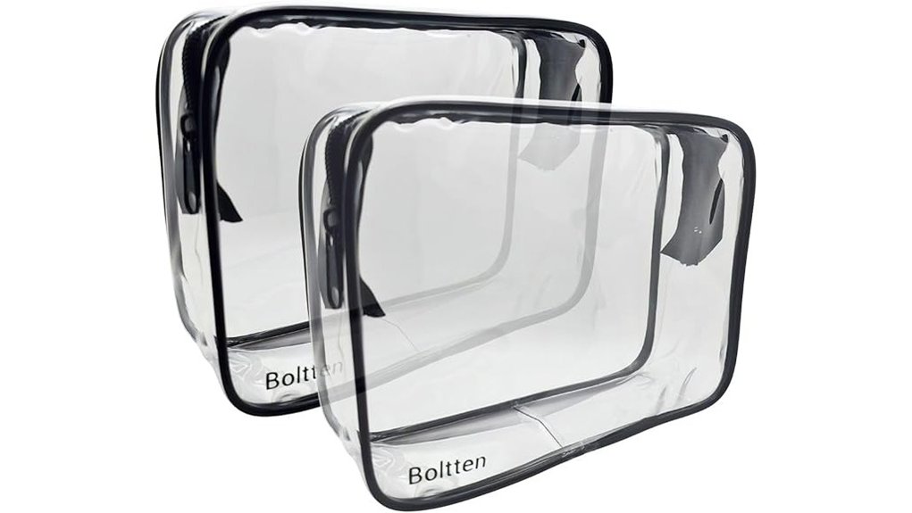 clear tsa approved toiletry bags