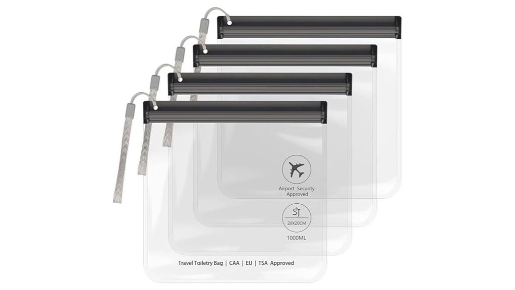Best Clear Toiletry Bags for TSA‑Friendly Airport Security 4 clear tsa leakproof quart