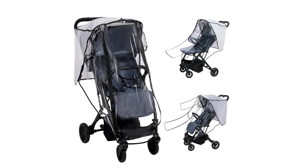 The Best Stroller Rain Covers for Travel (Vented, Clear View) 13 clear universal 2 way cover